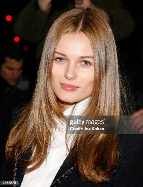 Model Edita Vilkeviciute attends the Chanel Rouge Coco Dinner at The Mark Hotel on February 9, 2010 in New York City.