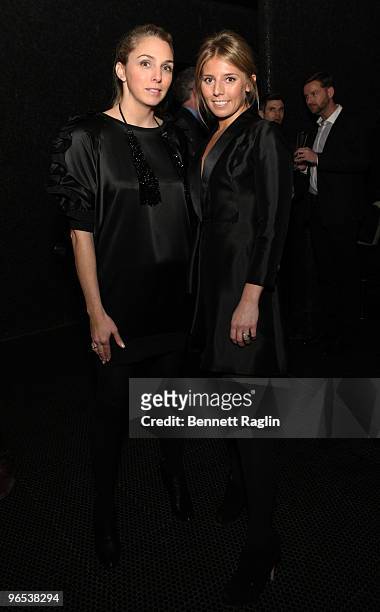 Designers Melissa Akey and Beth Blake attend the "Catwalk Countdown" New York premiere at The Standard on February 9, 2010 in New York City.