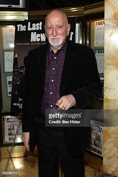 Actor Dominic Chianese attends "The Last New Yorker" New York premiere after party at the New York Friars Club on February 9, 2010 in New York City.