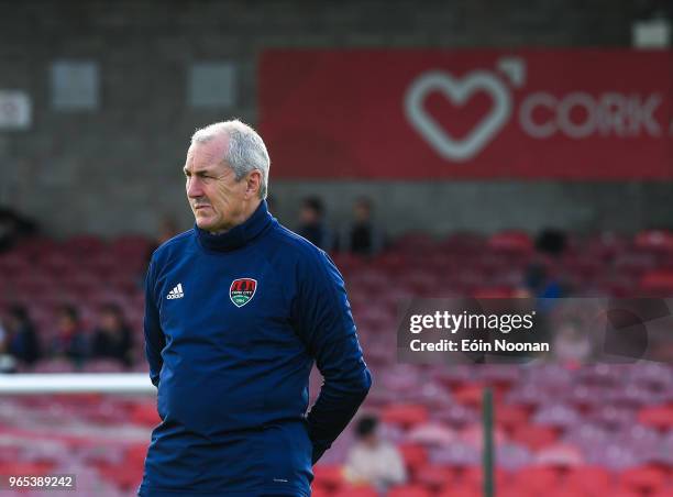 Cork , Ireland - 1 June 2018; Cork City manager John Caulfield prior to the SSE Airtricity League Premier Division match between Cork City and...