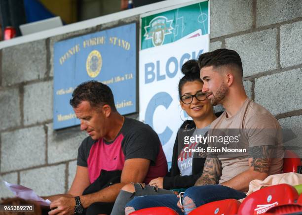 Cork , Ireland - 1 June 2018; Republic of Ireland and Preston North End striker Sean Maguire with his girlfriend Claudia Rose Long prior to the SSE...