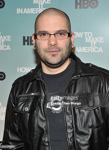 Actor Guillermo Diaz attends the Cinema Society and HBO screening of "How to Make it in America" at Landmark's Sunshine Cinema on February 9, 2010 in...