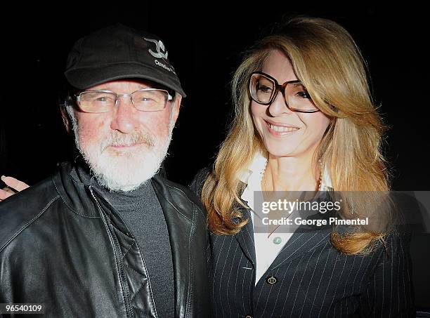 Director/CFC Founder Norman Jewison and Lynn St. David attend The Canadian Film Centre's Salute To Black History Month at the Isabel Bader Theatre on...