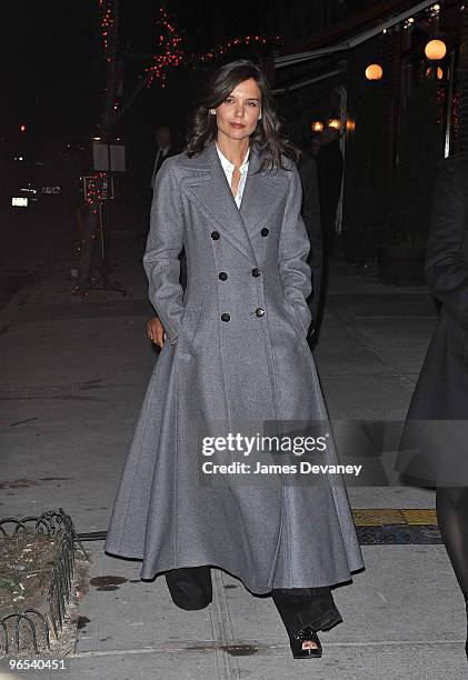 Actress Katie Holmes attends Hermes Men's Store opening on Madison Avenue on February 9, 2010 in New York City.