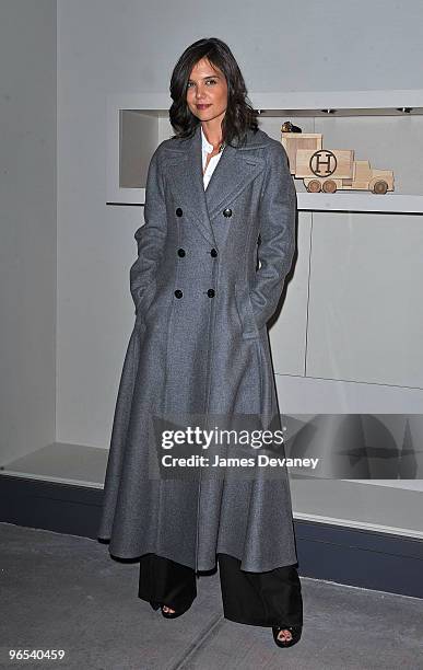 Actress Katie Holmes attends Hermes Men's Store opening on Madison Avenue on February 9, 2010 in New York City.