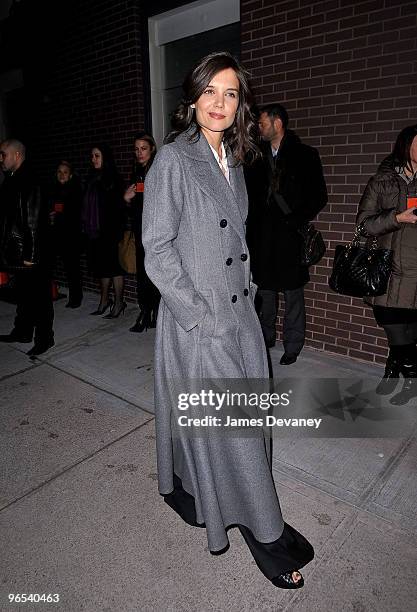 Actress Katie Holmes attends Hermes Men's Store opening on Madison Avenue on February 9, 2010 in New York City.