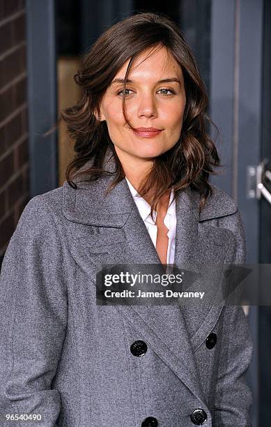 Actress Katie Holmes attends Hermes Men's Store opening on Madison Avenue on February 9, 2010 in New York City.