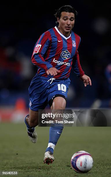 Nick Carle of Palace in action during the Coca-Cola Championship match between Crystal Palace and Swansea City at selhurst Park on February 9, 2010...