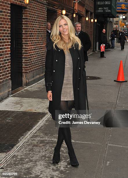 Model Brooklyn Decker visits "Late Show With David Letterman" at the Ed Sullivan Theater on February 9, 2010 in New York City.