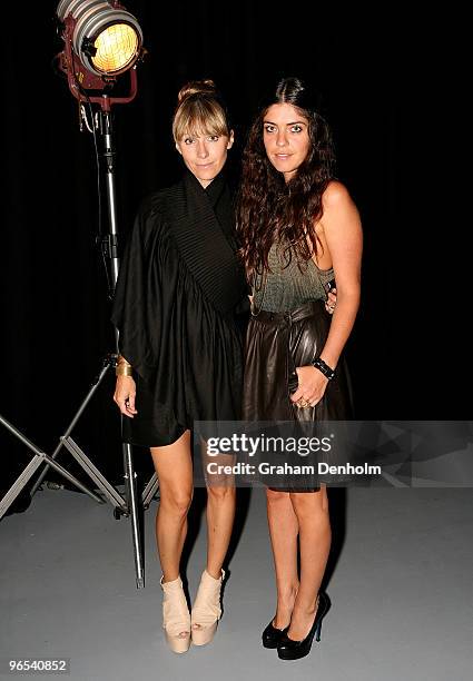 Designer Kirrily Johnston attends the morning tea reception ahead of the David Jones Autumn/Winter 2010 Fashion Launch at the Hordern Pavilion on...