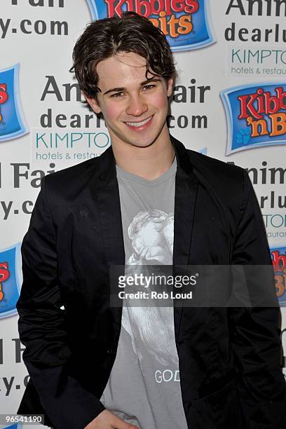 Connor Paolo attends Yappy Hour, "It's A Dog's World", at the Muse Hotel on February 9, 2010 in New York City.