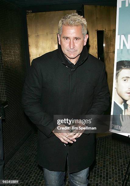 Actor Anthony LaPaglia attends the Cinema Society & HBO screening of "How To Make It In America" at Landmark's Sunshine Cinema on February 9, 2010 in...