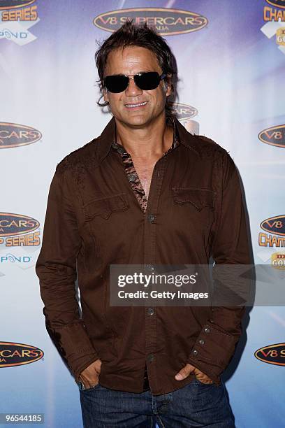 Jon Stevens of Noiseworks poses at the V8 Supercars 2010 Season Launch, where singer P!nk was announced as the new Ambassador, at Studio 3, Fox...