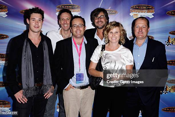 The advertising team from George Patterson Y&R pose at the V8 Supercars 2010 Season Launch, where singer P!nk was announced as the new Ambassador, at...