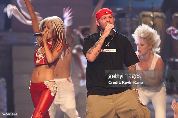 Christina Aguilera and Fred Durst