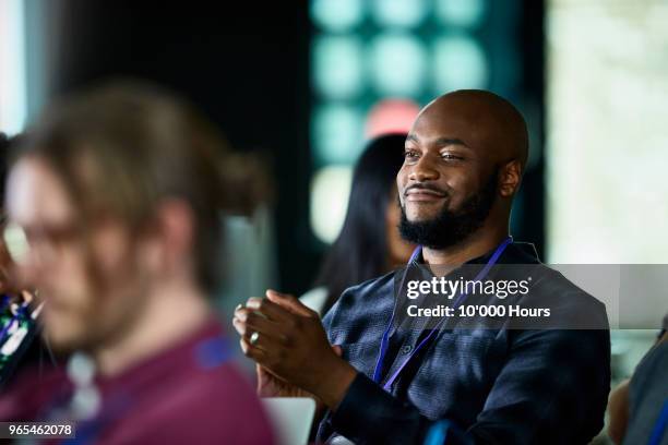 audience at conference - applauding stock pictures, royalty-free photos & images