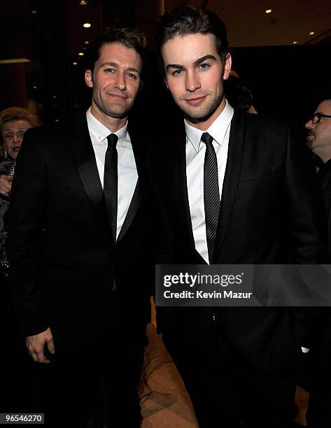 Matthew Morrison and Chace Crawford arrives at the 52nd Annual GRAMMY Awards - Salute To Icons Honoring Doug Morris held at The Beverly Hilton Hotel...