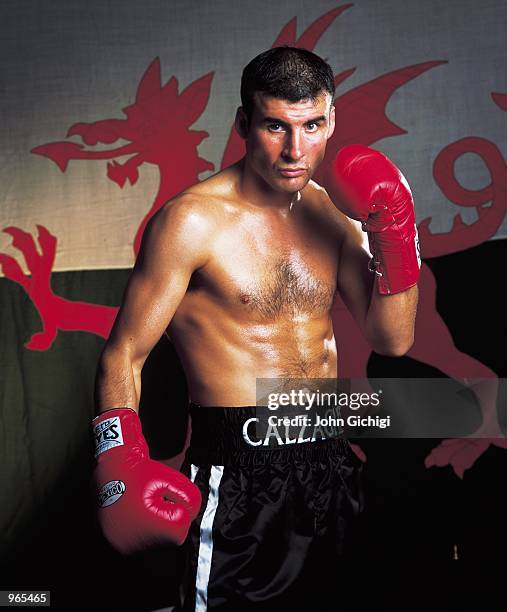 World super-middleweight champion Joe Calzaghe of Wales pictured during a feature shoot. \ Mandatory Credit: John Gichigi /Allsport