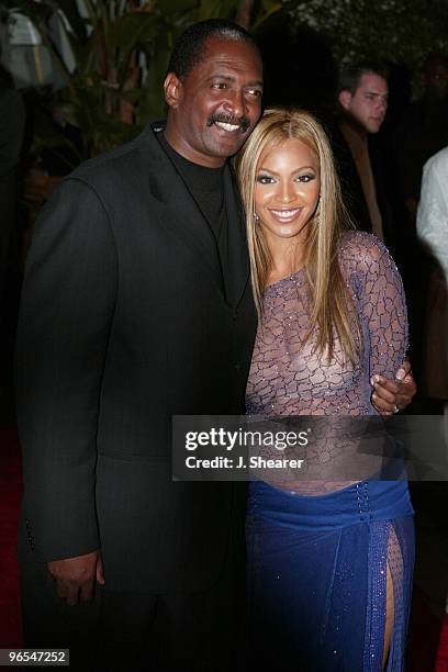 Mathew Knowles and daughter Beyonce Knowles