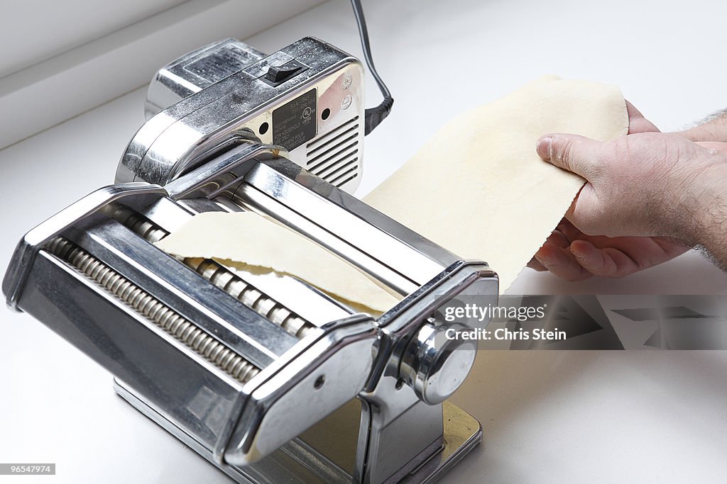 Man making Homemade Pasta