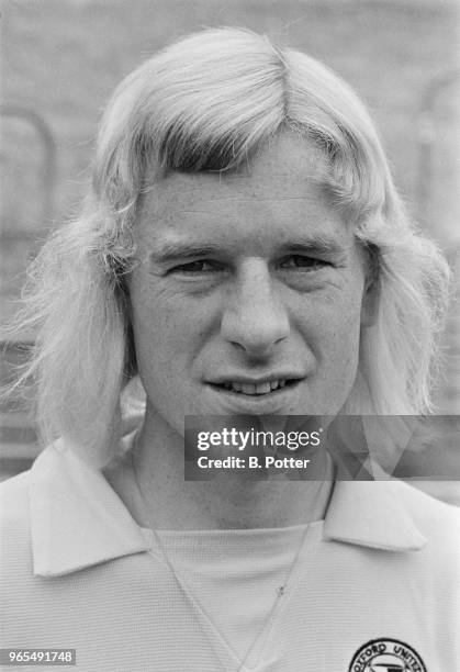 Welsh professional footballer and defender with Oxford United, Dave Roberts posed at the start of the 1973-74 football season on 8th August 1973.