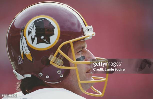 Jeff George, Quarterback for the Washington Redskins during the National Football Conference East game against the New York Giants on 3 December 2000...