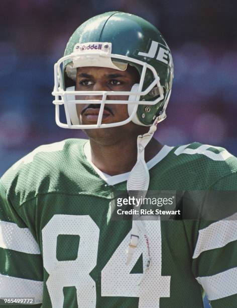 Michael Harper, Wide Receiver for the New York Jets during the American Football Conference Central game against the Cleveland Browns on 17 September...