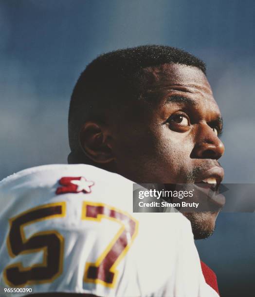 Ken Harvey, Linebacker for the Washington Redskins during the National Football Conference East game against the Philadelphia Eagles on 1 September...