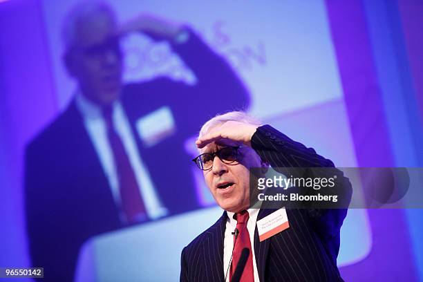 David Rubenstein, founder and managing director of the Carlyle Group, speaks at the Super Return International 2010 conference in Berlin, Germany, on...