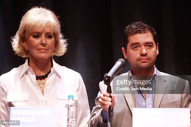 Margarita Gralia and Claudio Carrera during the press conference to present the play Todo Sobre Mi Madre, based on the film by Pedro Almodovar, at...