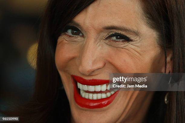 Actress Alejandra Bogue during the press conference to present the play Todo Sobre Mi Madre, based on the film by Pedro Almodovar, at Insurgentes...