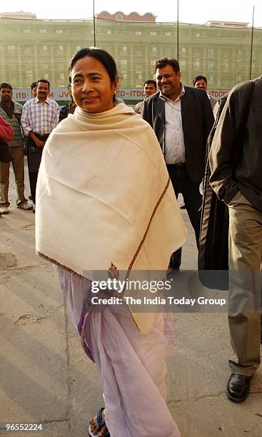 Railway Minister Mamata Banerjee in New Delhi.