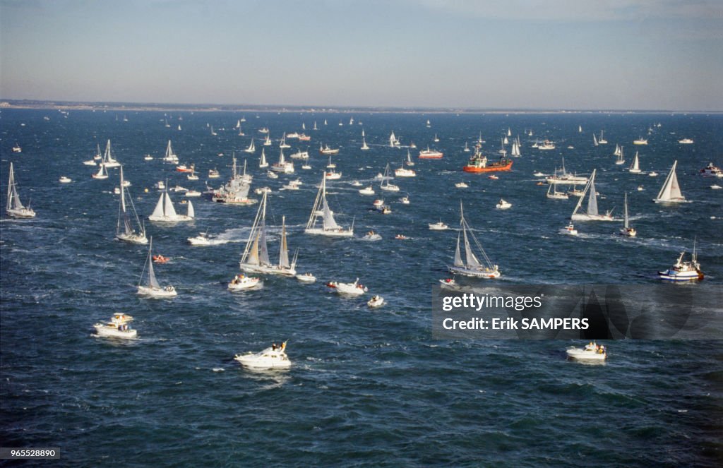 Départ du Vendée Globe Challenge 1989