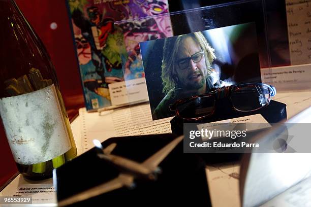 General view of objects from the TV series 'Lost' at the 'Lost' exhibition opening at Callao Fnac Forum on February 10, 2010 in Madrid, Spain. The...