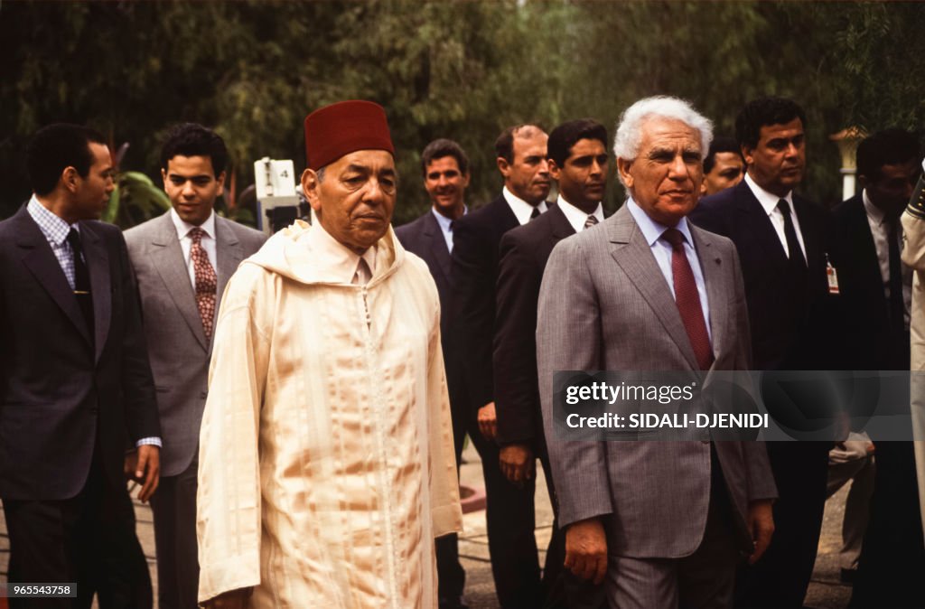 Visite du roi Hassan II en Algérie