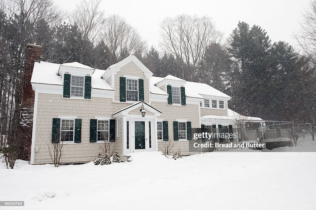 House in Snow