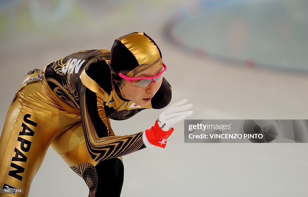 Japan's Maki Tabata sprints during her S