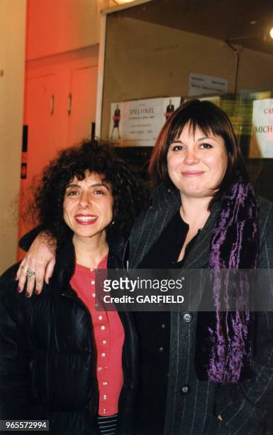 Isabelle de Botton et Michèle Bernier le 21 février 2000 à Paris, France.