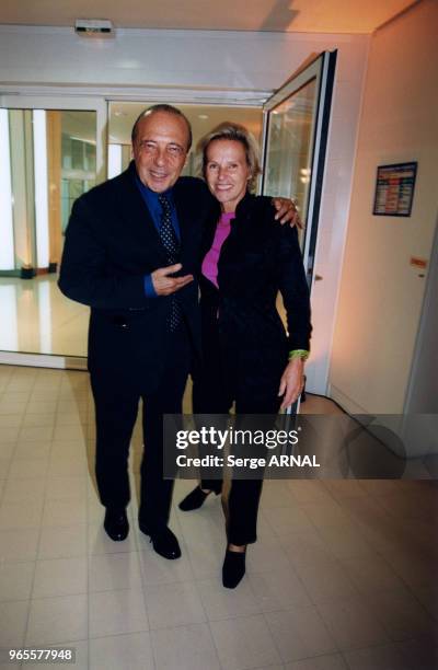 Jacques Séguéla et Christine Ockrent le 15 octobre 1998 à Paris, France.