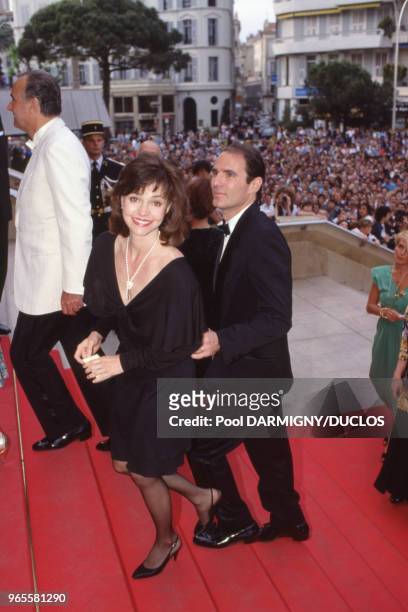 Actrice Sally Field sur le tapis rouge le 13 mai 1989 à Cannes, France.