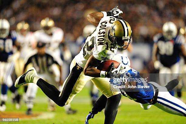 Super Bowl XLIV: New Orleans Saints Marques Colston in action vs Indianapolis Colts. Miami, FL 2/7/2010 CREDIT: John Biever