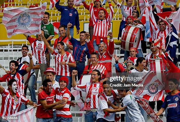 Chiva's President Jorge Vergara and Sports president Rafael Lebrija during the official photo of the team as part of the 2010 Bicentenary Tournament...