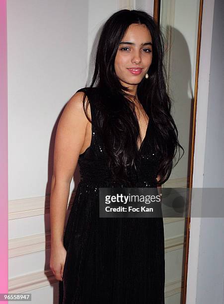 Actress Hafsia Herzi attends the Fashion Dinner for AIDS at the Pavillon d'Armenonville on January 28, 2010 in Paris, France.