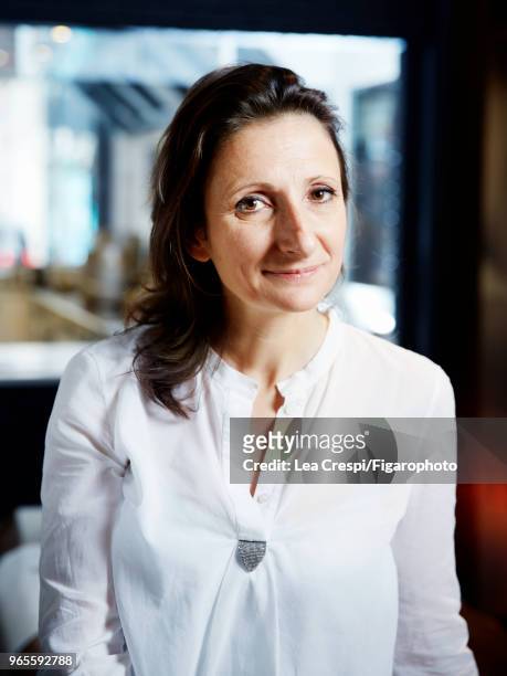 Chef Anne-Sophie Pic is photographed for Madame Figaro on September 28, 2017 in Paris, France. CREDIT MUST READ: Lea Crespi/Figarophoto/Contour RA.