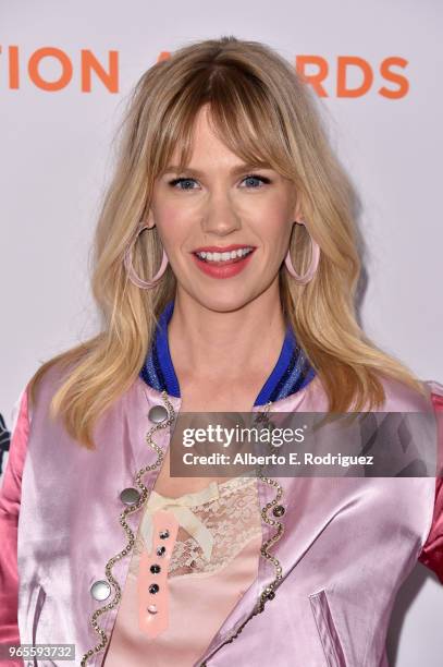 January Jones attends Step Up's 14th annual Inspiration Awards at the Beverly Wilshire Four Seasons Hotel on June 1, 2018 in Beverly Hills,...