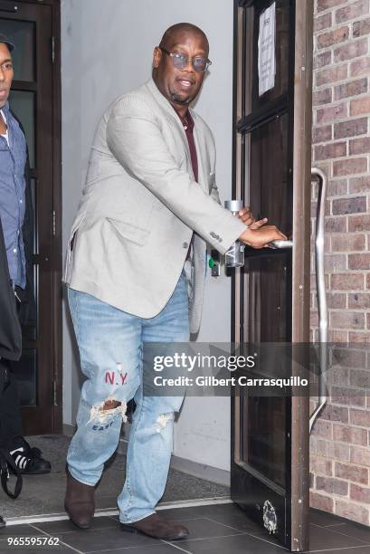 Record producer Andre Harrell is seen leaving Fox 29's 'Good Day' at FOX 29 Studio on June 1, 2018 in Philadelphia, Pennsylvania.