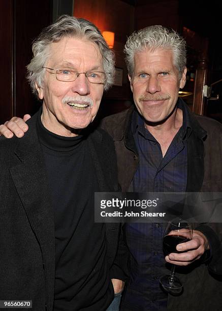 Actors Tom Skerritt and Ron Perlman attend Insignia Productions and The Weinstein Co's "Inglourious Basterds" lunch at Musso & Frank's on February...