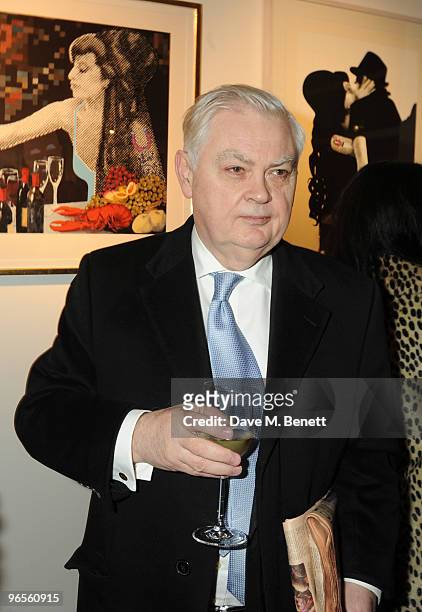 Norman Lamont attends the opening of the Morton Metropolis Gallery on February 10, 2010 in London, England.