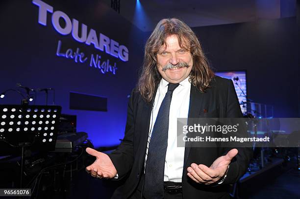 Musician Leslie Mandoki attends the Touareg World Premiere at the Postpalast on February 10, 2010 in Munich, Germany.