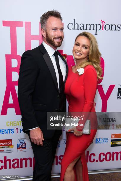 James and Ola Jordan attend the Rainbows Celebrity Charity Ball at Dorchester Hotel on June 1, 2018 in London, England.